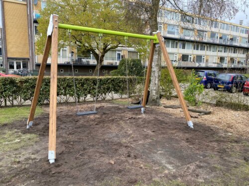 8003 Dubbele schommel hout