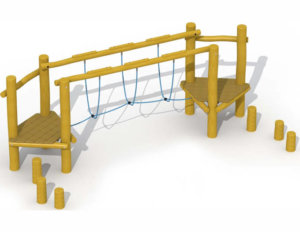 Arkema Speelvoorzieningen | Behendigheidsparcour touwbrug