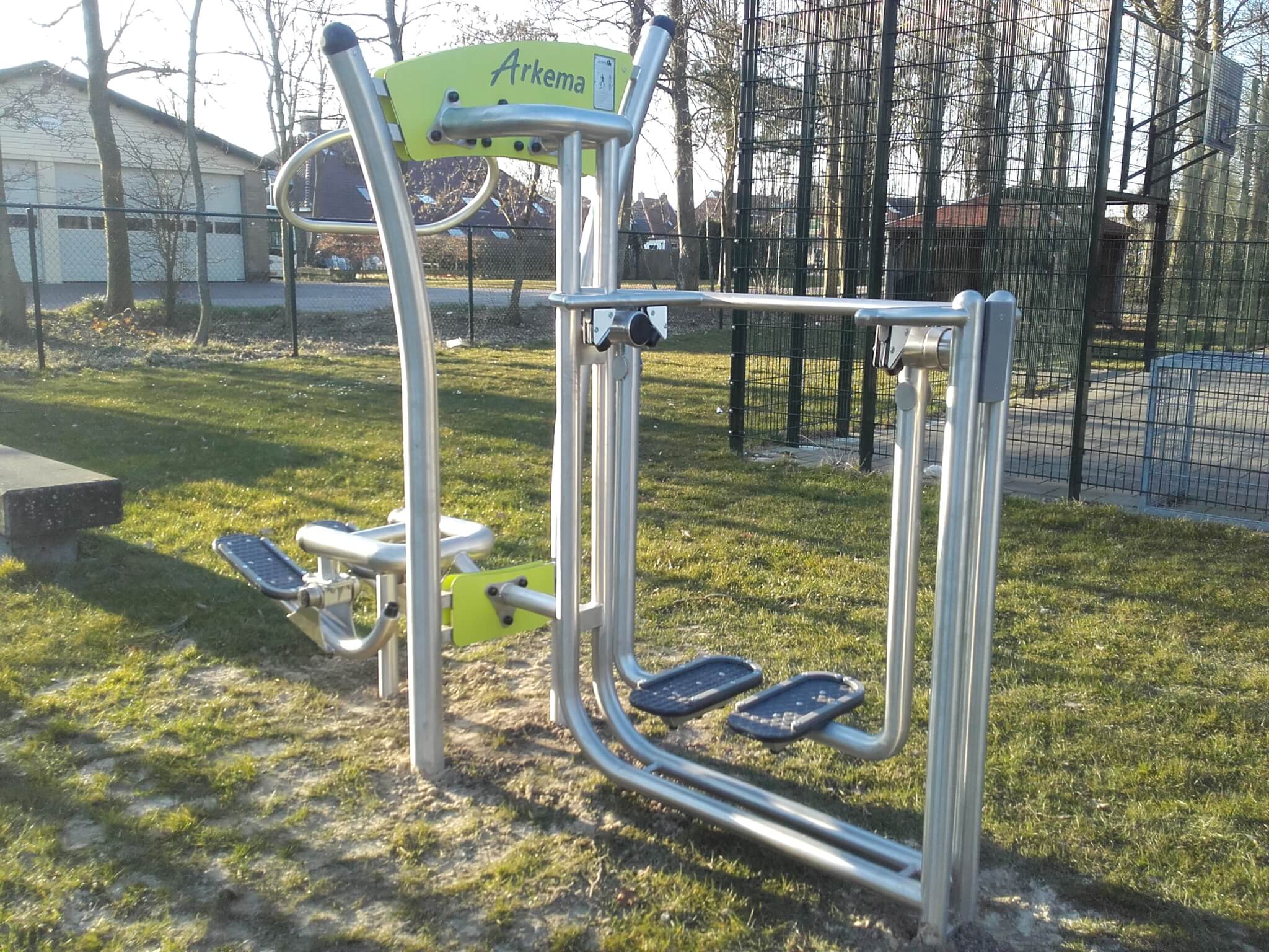 7701/7713 RVS fitness dubbele uitvoering