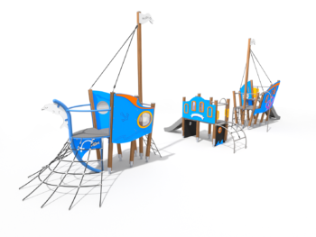 8069 Flipper houten speelboot