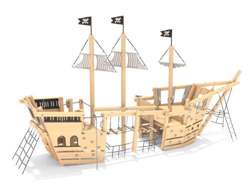 Robinia piratenboot driemaster