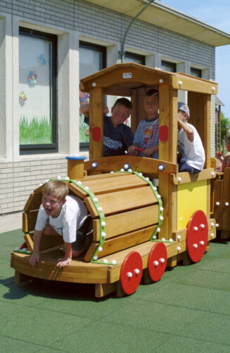 Locomotief met wagons