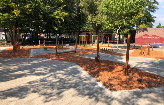 groen schoolplein mulch