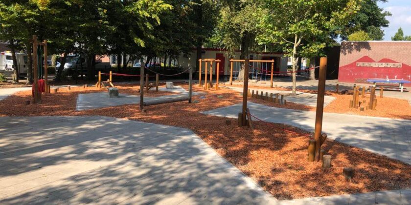 groen schoolplein mulch