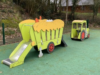 Tractor met kar