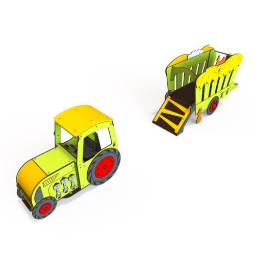 Tractor met wagen