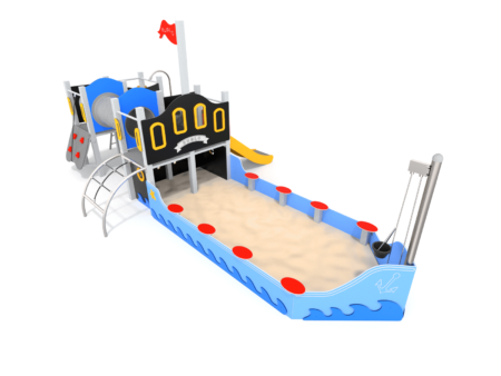 Piratenboot met achtersteven