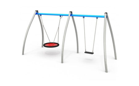 3025-Dubbele-schommel-metaal-met-nestschommel-