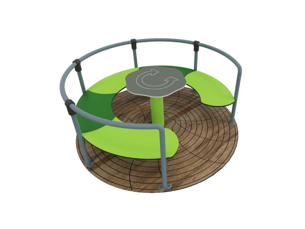 4002 Draaimolen groen hout