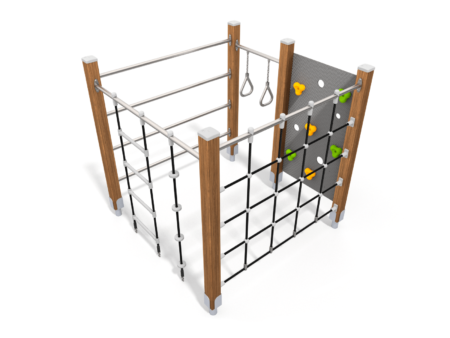 Klimkubus houten klimtoestel