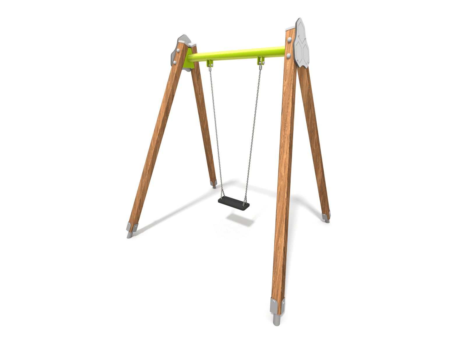 Enkele schommel hout Enkele schommel hout