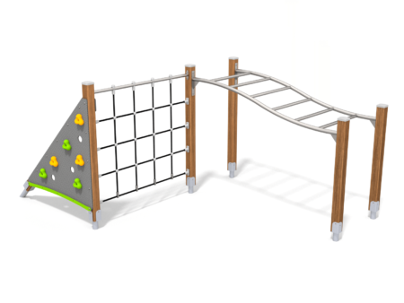 Traverse houten klimtoestel