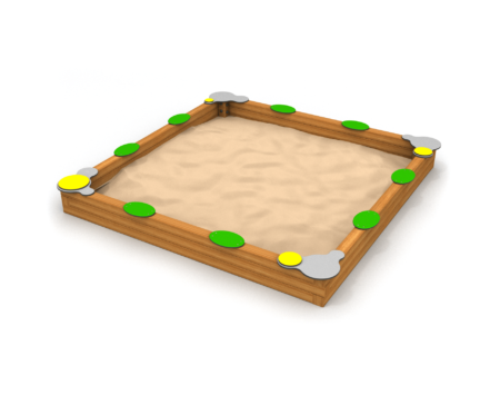 Zandbak hout vierkant