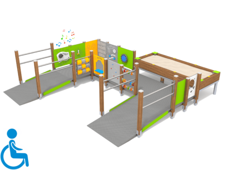 Bondy houten speeltoestel voor mindervalide