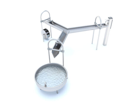 RVS waterspeeltoestel Moraine