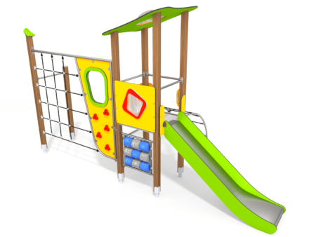 Woodburn houten speeltoestel