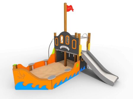 Piratenboot met trap