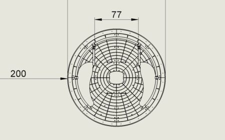 Afmeting tussen de hekjes Afmeting tussen de hekjes