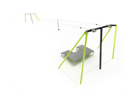 Dubbele kabelbaan metaal