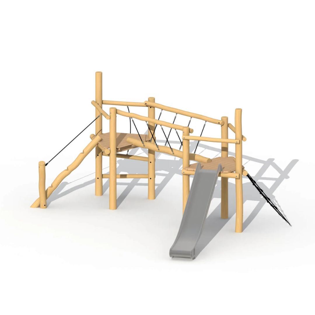 Keverbrugje met Inox glijbaan