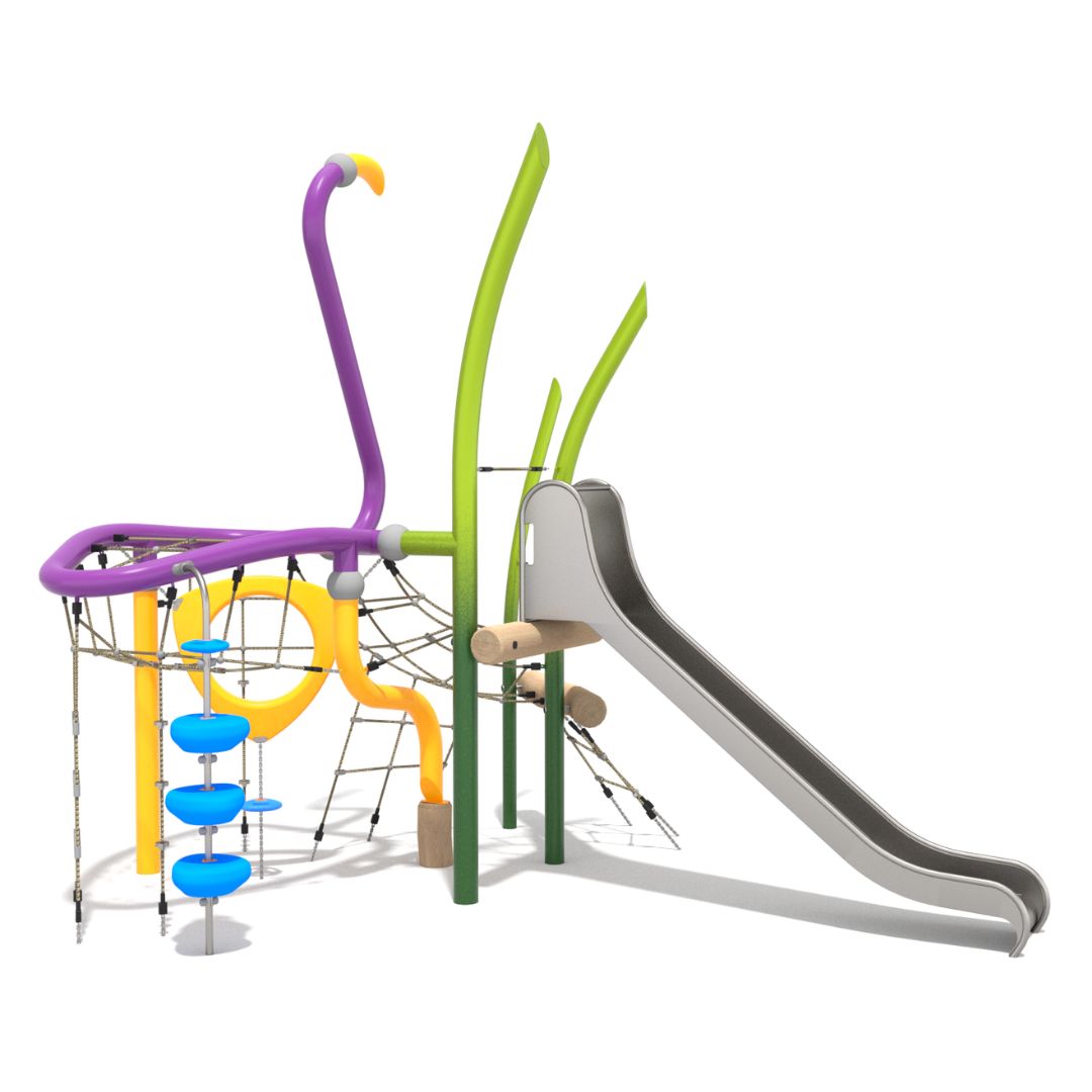 Metalen speeltoestel Flamingo