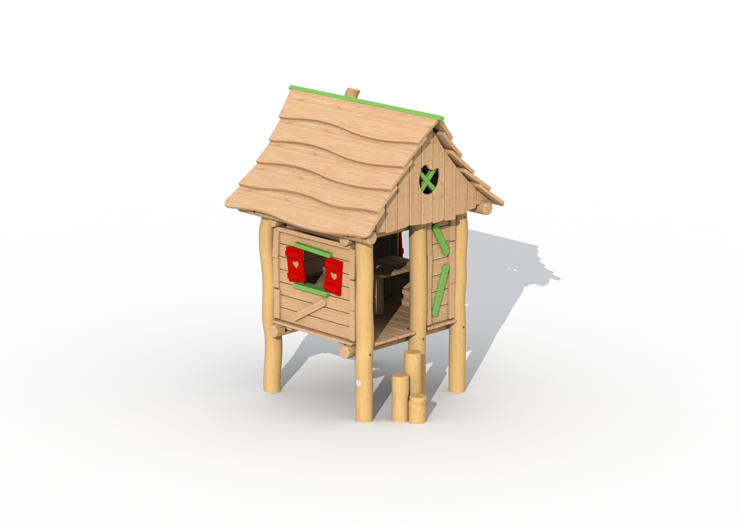 Robinia Houthakkershutje met stappaaltjes