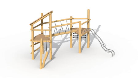 Robinia Keverbrugje met glijbuizen