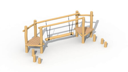 Behendigheidsparcours evenwichtsbalk