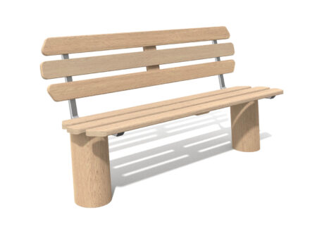 Robinia zitbank met rugleuning