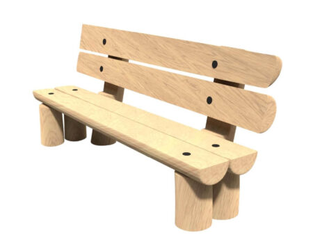 Robinia bank met rugleuning