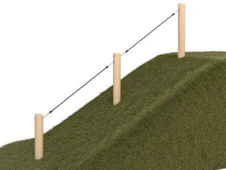 Robinia heuvelleuning 2-delig