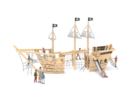 Robinia Piratenboot Driemaster