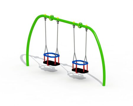 Dubbele peuterschommel