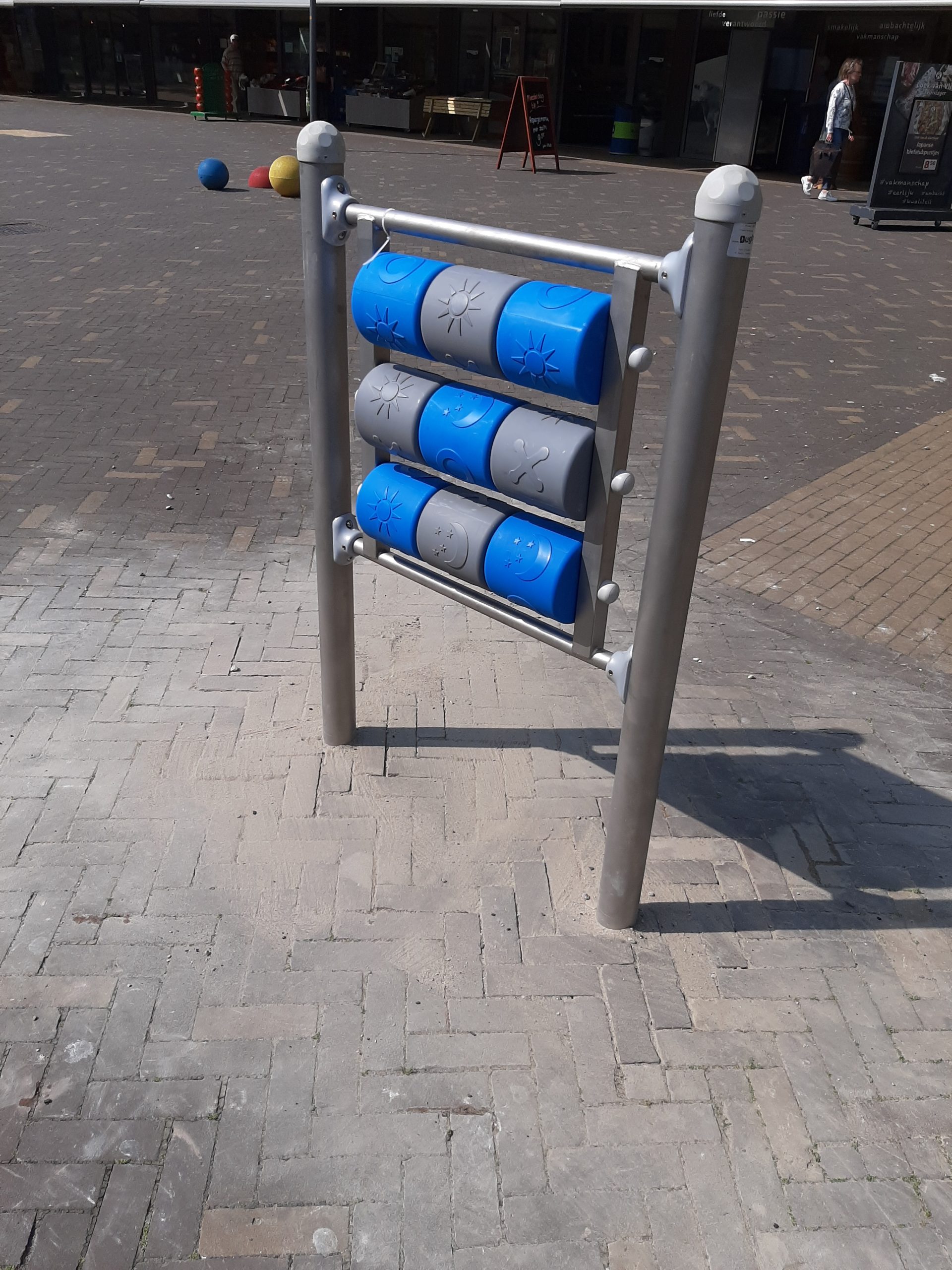 Spelpaneel RVS boter, kaas en eieren