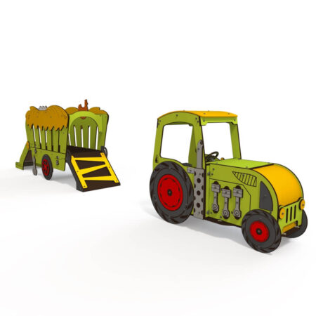 Tractor met wagen