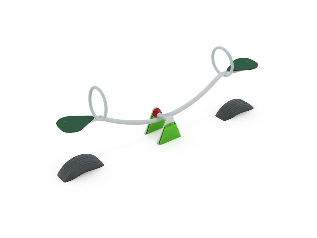 Wip 2zits metaal groen Wip 2zits metaal groen