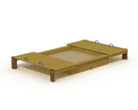 Zandbak met schuifdeksel