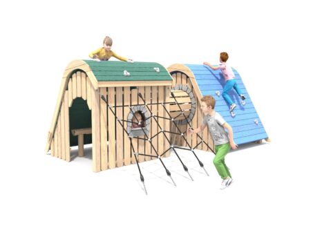 Robinia speelhuisje duo Tube