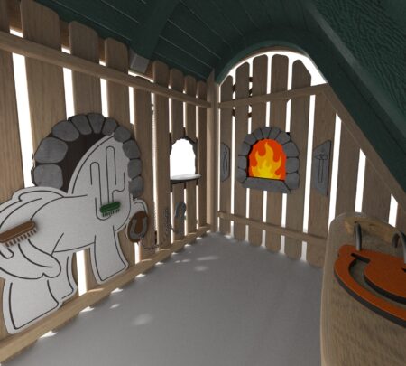 Robinia speelhuisje hoefsmederij