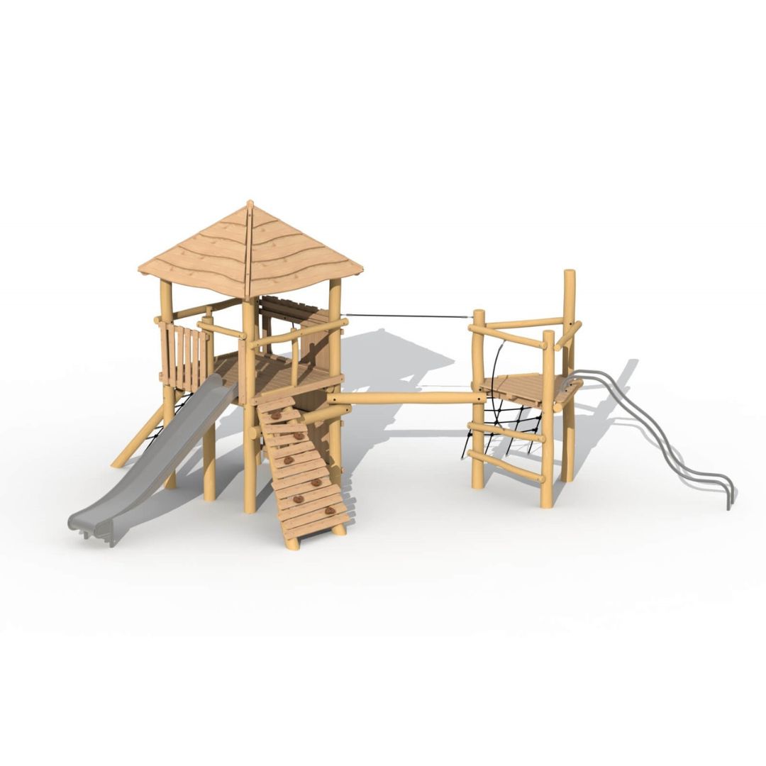 Robinia Tovertoren met loopbalk Robinia Tovertoren met loopbalk