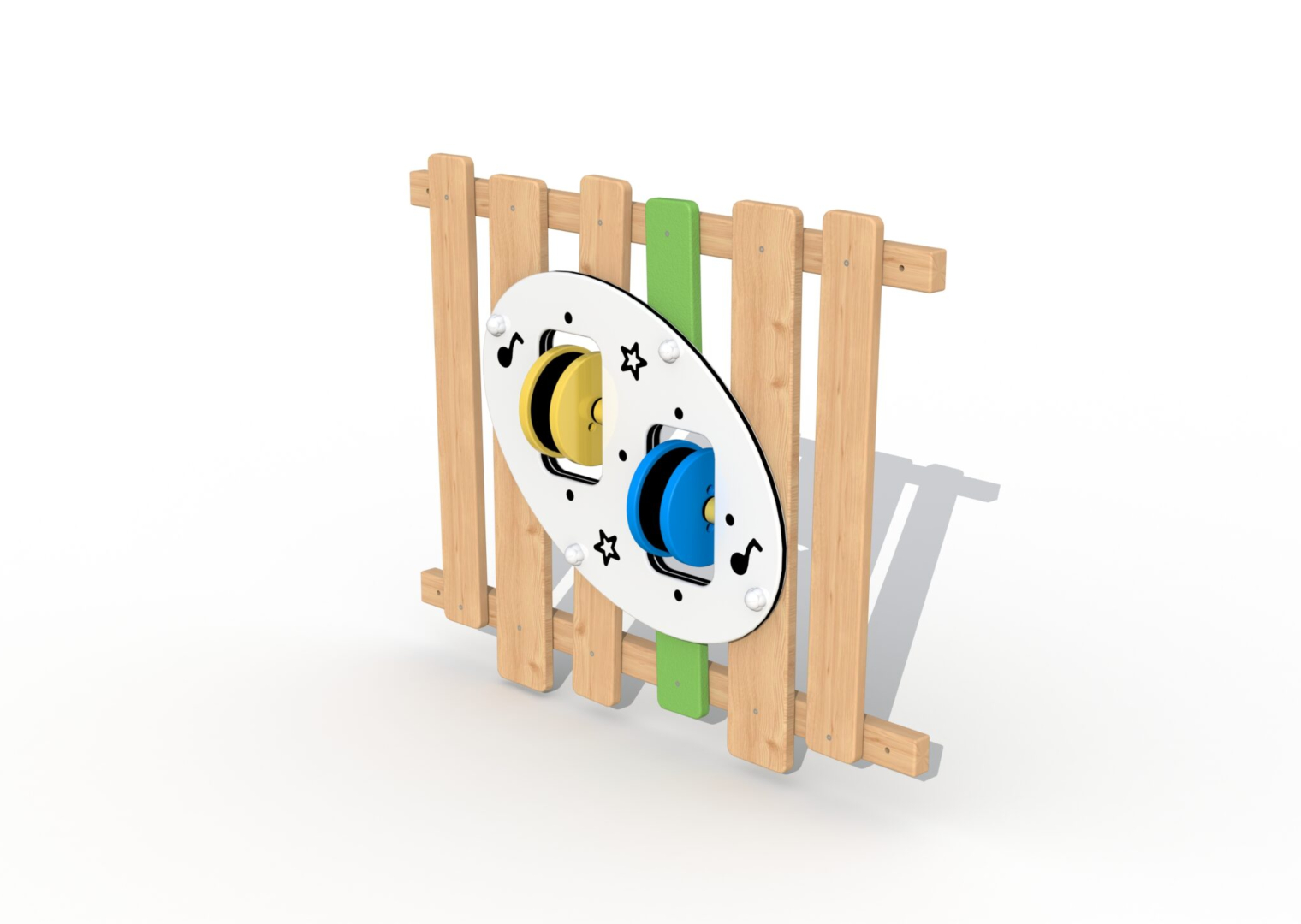 Robinia spelpaneel draaitrommel