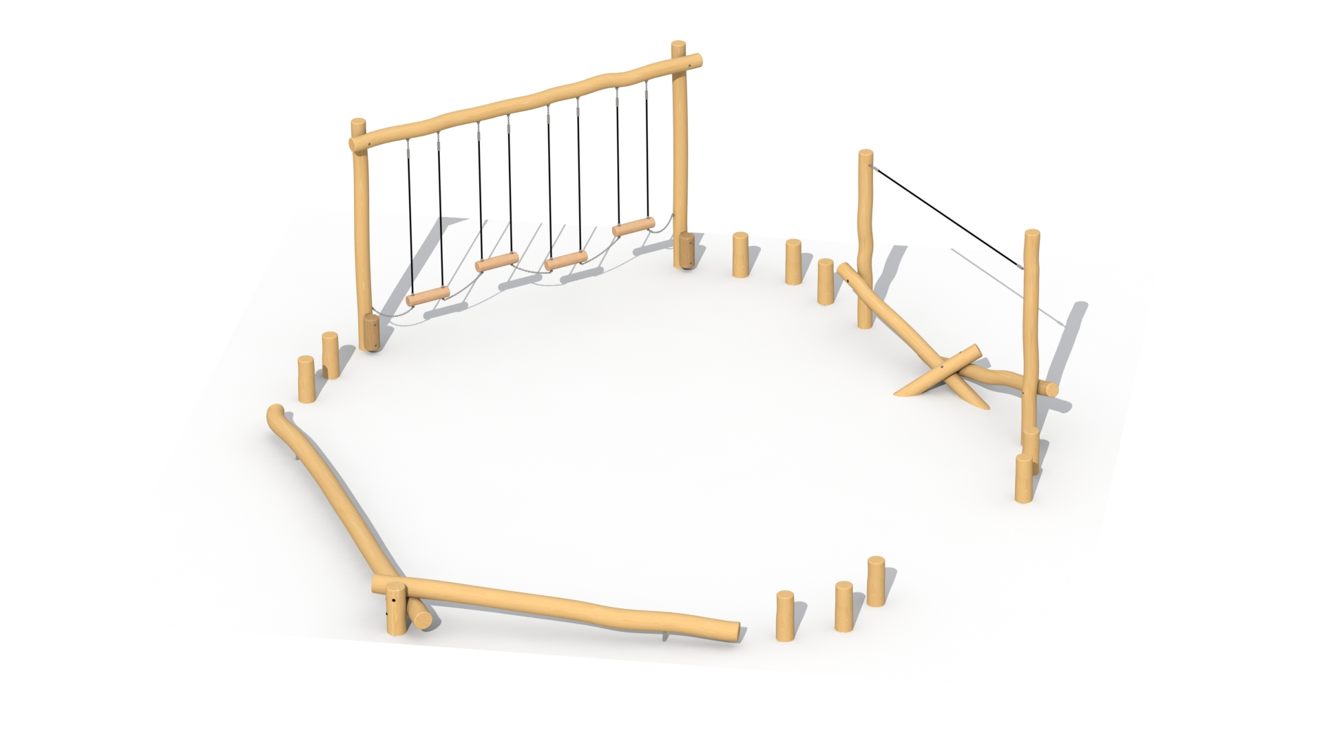 Touwenparcours type B Touwenparcours type B