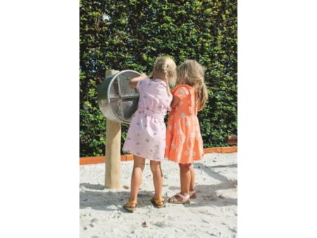 Zandtrommel met paal Zandtrommel met paal