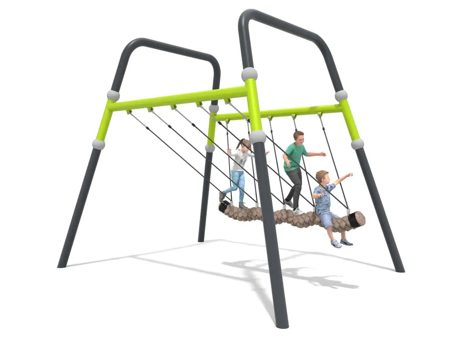 Metalen familieschommel Metalen familieschommel