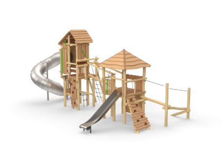 Robinia Mix-Ridderburcht balans met spiraalglijbaan Robinia Mix-Ridderburcht balans met spiraalglijbaan