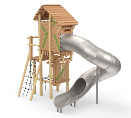 Robinia Ridderburcht met spiraalglijbaan