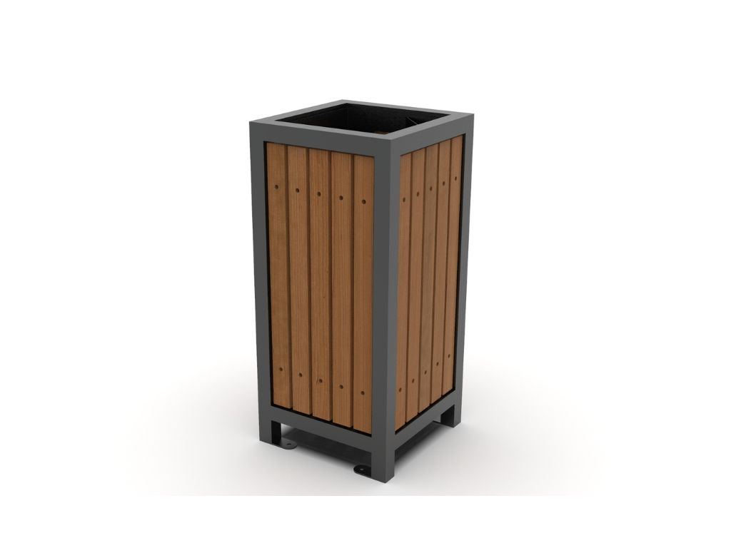 Houten afvalbak (4) Houten afvalbak (4)