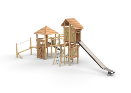 Robinia Mix-Ridderburcht Balans met hoge glijbaan