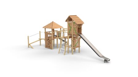 Robinia Mix-Ridderburcht Balans met hoge glijbaan