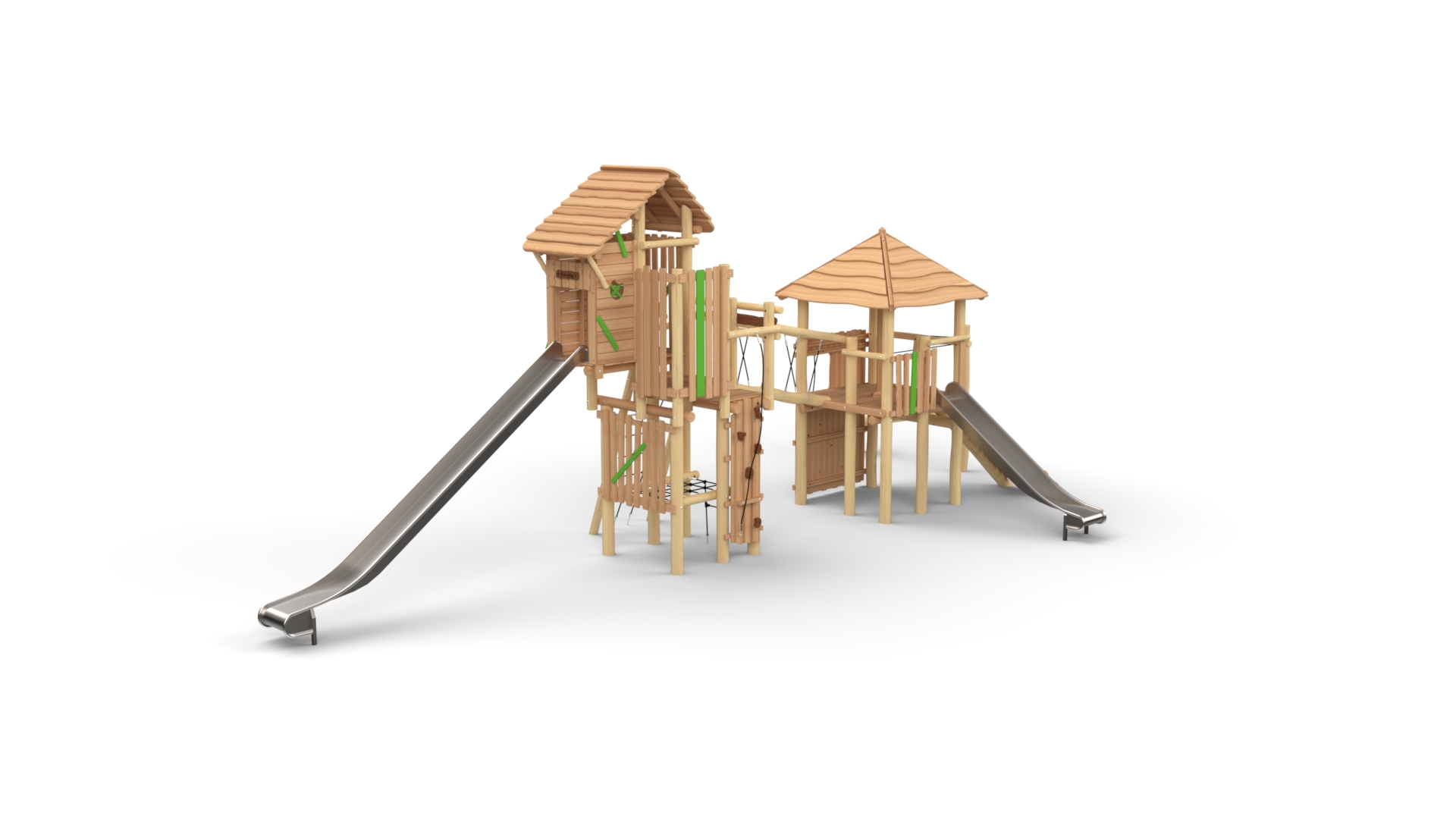 Robinia Mix-Ridderburcht Balans met hoge glijbaan Robinia Mix-Ridderburcht Balans met hoge glijbaan